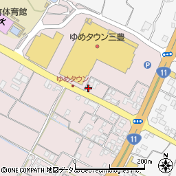 香川県三豊市豊中町本山甲47周辺の地図
