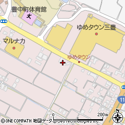 香川県三豊市豊中町本山甲967周辺の地図