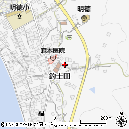 広島県呉市倉橋町釣士田7378-1周辺の地図