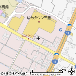 香川県三豊市豊中町本山甲46周辺の地図