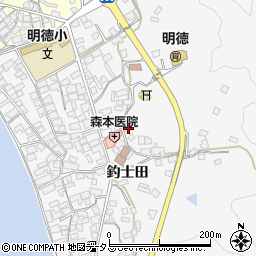 広島県呉市倉橋町釣士田7376周辺の地図