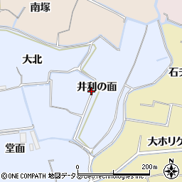 徳島県鳴門市大麻町市場（井利の面）周辺の地図