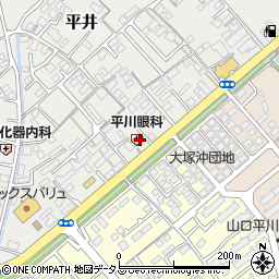 平川眼科クリニック周辺の地図