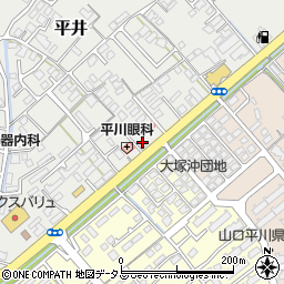 ビオス薬局　平川店周辺の地図
