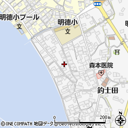 広島県呉市倉橋町釣士田7455-1周辺の地図