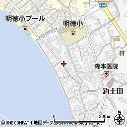広島県呉市倉橋町釣士田7450周辺の地図