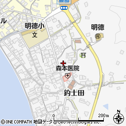 広島県呉市倉橋町釣士田7400周辺の地図