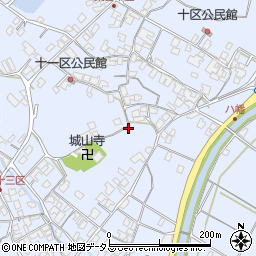 香川県三豊市豊中町岡本2607-1周辺の地図