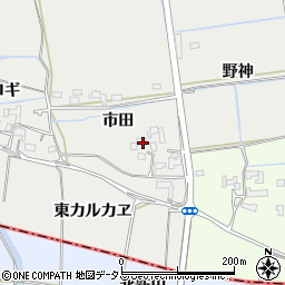 徳島県鳴門市大麻町板東市田33周辺の地図