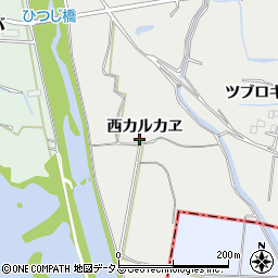 徳島県鳴門市大麻町板東西カルカヱ周辺の地図