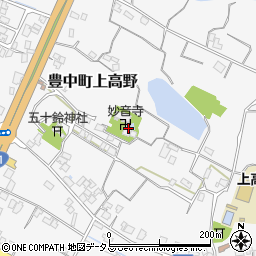 香川県三豊市豊中町上高野1988周辺の地図