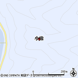 奈良県上北山村（吉野郡）小橡周辺の地図