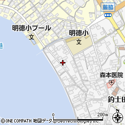 広島県呉市倉橋町釣士田7464周辺の地図