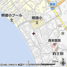 広島県呉市倉橋町釣士田7460周辺の地図