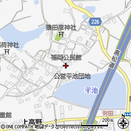 福岡公民館周辺の地図