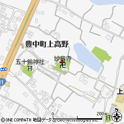 香川県三豊市豊中町上高野1986周辺の地図