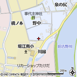 徳島県鳴門市大麻町東馬詰野中27周辺の地図