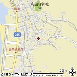 山口県下関市豊浦町大字涌田後地733周辺の地図