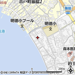 広島県呉市倉橋町釣士田7468-1周辺の地図