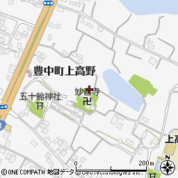 香川県三豊市豊中町上高野1989周辺の地図