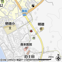 呉市役所　倉橋市民センター釣士田分館周辺の地図