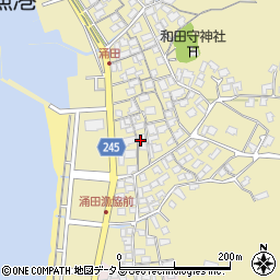 山口県下関市豊浦町大字涌田後地704周辺の地図