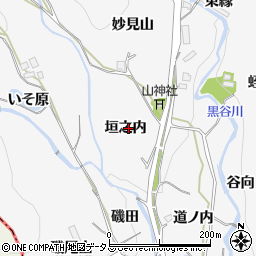徳島県板野郡板野町黒谷垣之内周辺の地図