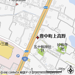 三豊警察署豊中南駐在所周辺の地図