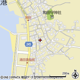 山口県下関市豊浦町大字涌田後地702周辺の地図