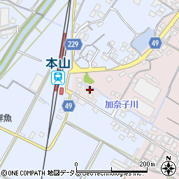 香川県三豊市豊中町本山甲718周辺の地図