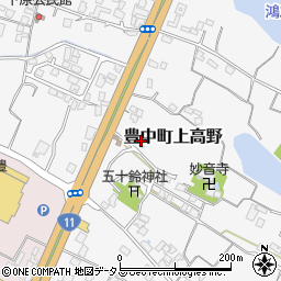 香川県三豊市豊中町上高野2002周辺の地図