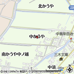 徳島県板野郡松茂町中喜来中かうや周辺の地図