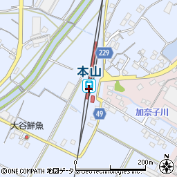 香川県三豊市豊中町岡本1594-1周辺の地図
