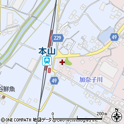 香川県三豊市豊中町本山甲711周辺の地図