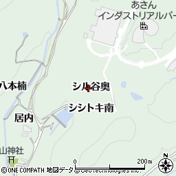 徳島県板野郡板野町松谷シル谷奥周辺の地図