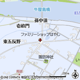 徳島県鳴門市大麻町東馬詰東五反野17-9周辺の地図