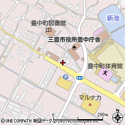 香川県三豊市豊中町本山甲208周辺の地図