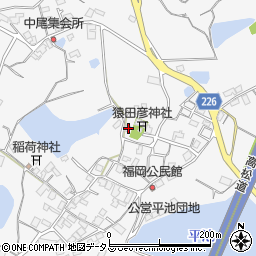 香川県三豊市豊中町上高野3436周辺の地図