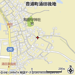 山口県下関市豊浦町大字涌田後地679周辺の地図