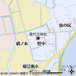 事代主神社周辺の地図