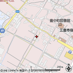 香川県三豊市豊中町本山甲910周辺の地図