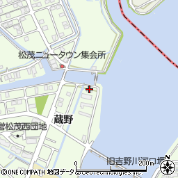 喜来地区排水機場周辺の地図