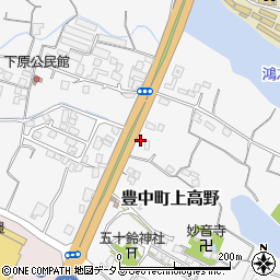 香川県三豊市豊中町上高野2037周辺の地図
