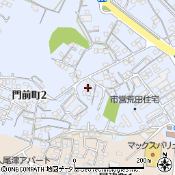愛山荘周辺の地図