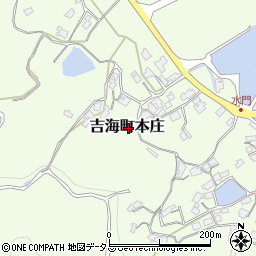 愛媛県今治市吉海町本庄周辺の地図
