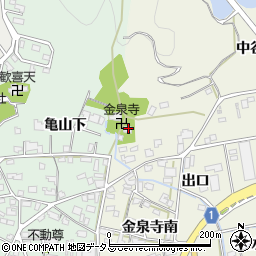 亀光山金泉寺周辺の地図