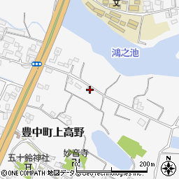 香川県三豊市豊中町上高野2054周辺の地図