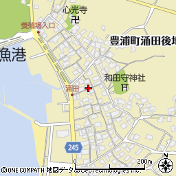 山口県下関市豊浦町大字涌田後地636周辺の地図