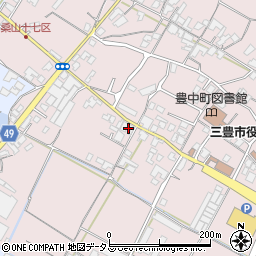 香川県三豊市豊中町本山甲752周辺の地図