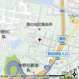 和歌山県海南市藤白周辺の地図